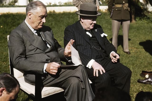 churchill and roosevelt in the face of 20th century